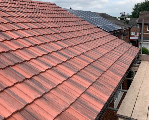Tiled Roof completed in Liverpool Colourstone Roofing