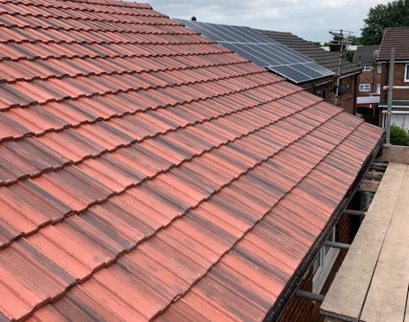Tiled Roof completed in Liverpool Colourstone Roofing