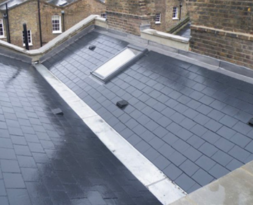 large pitched roof completed in Birkenhead
